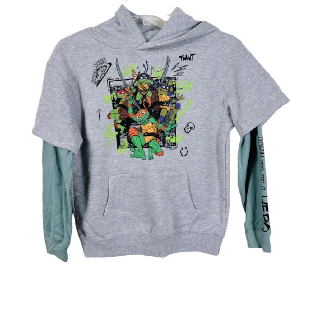 Teenage Mutant Ninja Turtles Nickelodeon Hoodie Sweatshirt Boys M NWT